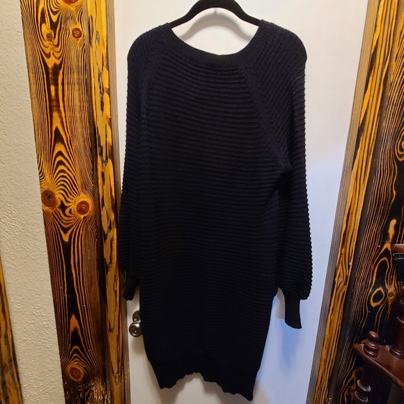 Listicle black sweater dress, size large, 36 inches top to bottom - Picture 4 of 5